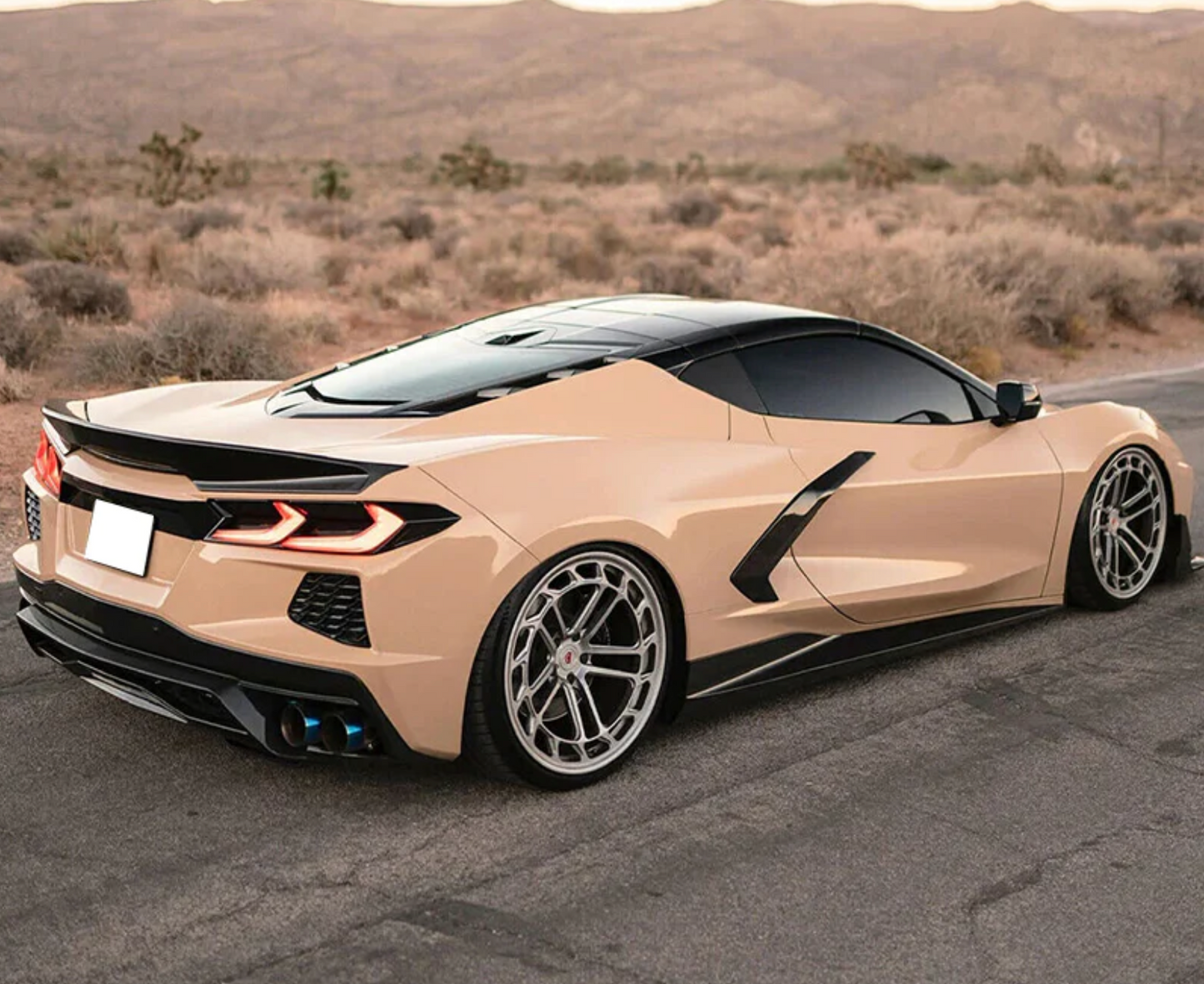 C8 Corvette Stingray Rear DuckTail Spoiler (Primer/Gloss/Carbon Fiber)