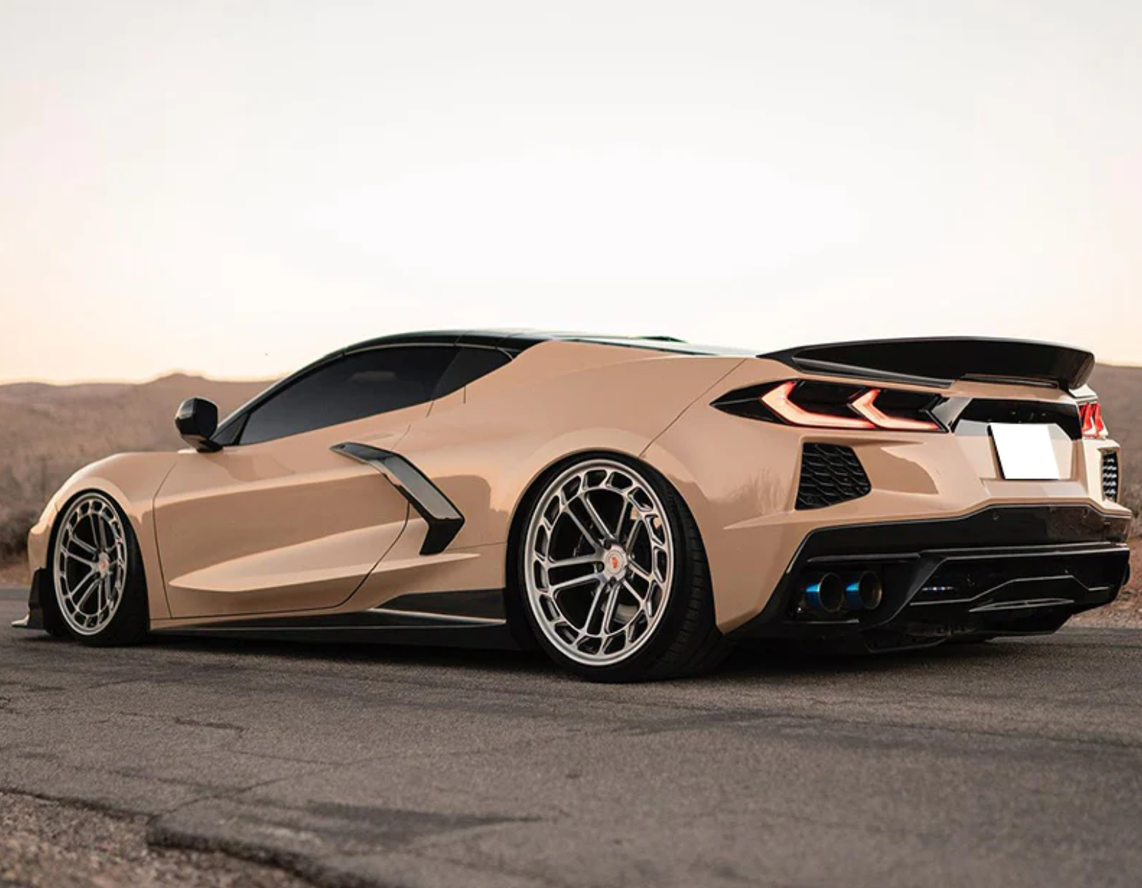 C8 Corvette Stingray Rear DuckTail Spoiler (Primer/Gloss/Carbon Fiber)