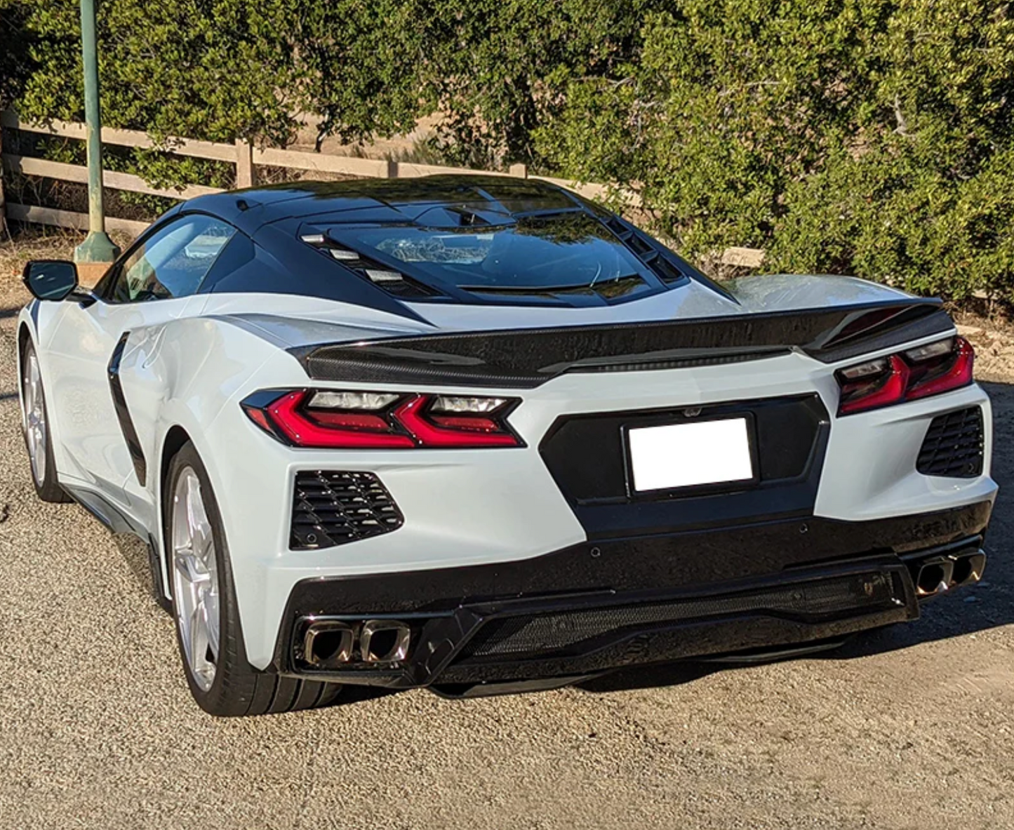 C8 Corvette Stingray Rear DuckTail Spoiler (Primer/Gloss/Carbon Fiber)