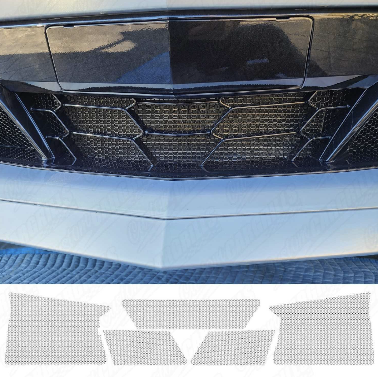 C8 Corvette Z06 / E-Ray Front Mesh Grille Screen Protector Kit