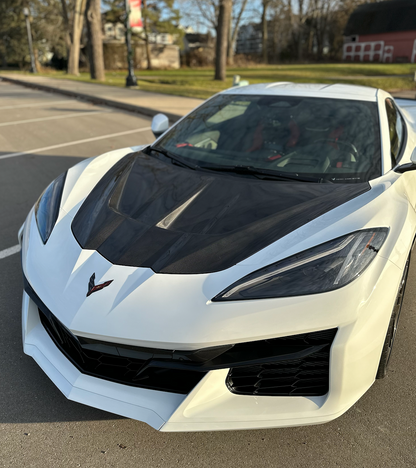 C8 Corvette XT Carbon Fiber Front Hood (Double Sided) - Stingray / Z06 / E-Ray | Next-Gen Carbon