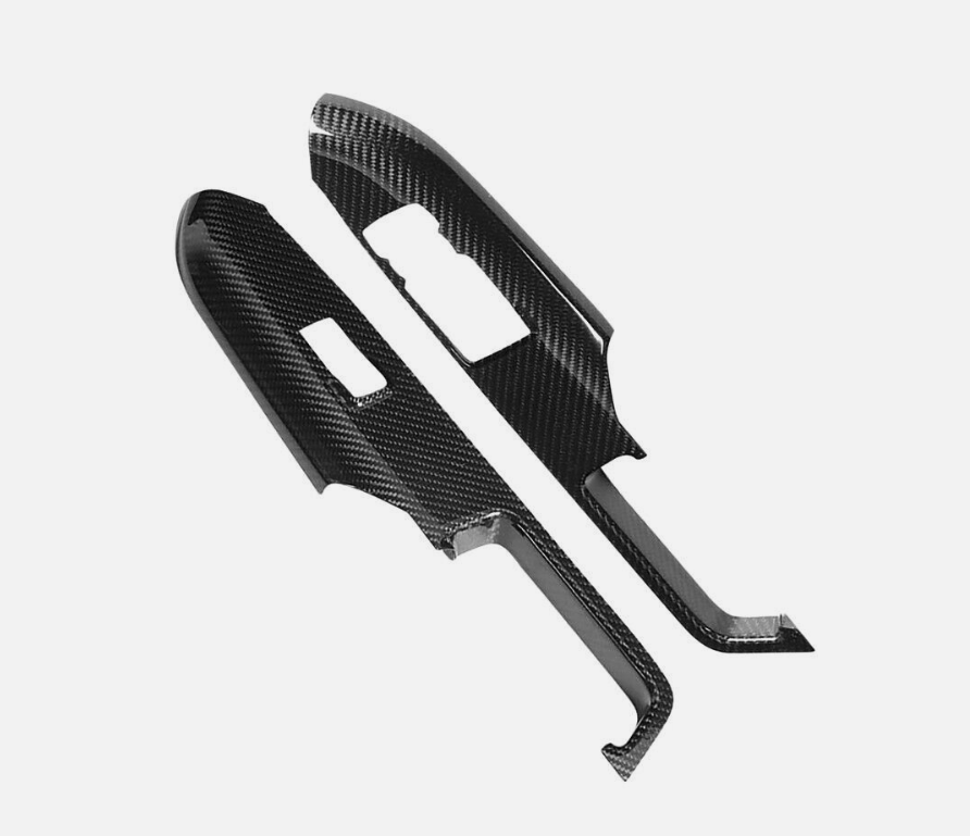2015-23 Mustang Real Hard Carbon Fiber Interior Window Switch Door Panel Covers