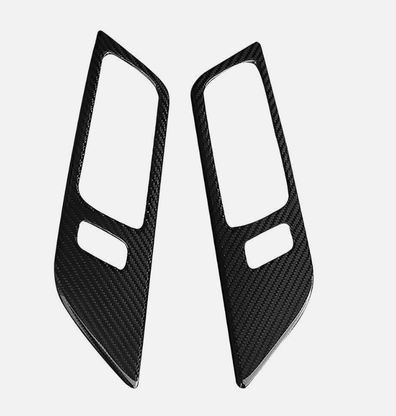 2015-24 Mustang Real Carbon Fiber Interior Door Handle Trim Cover