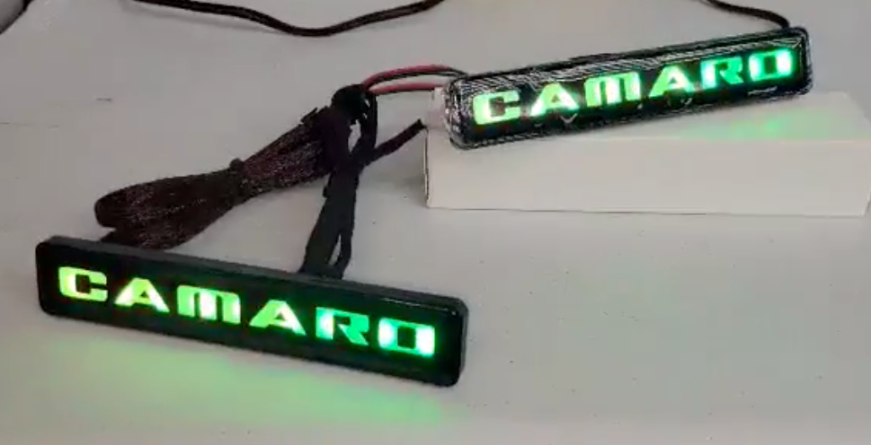 Camaro RGBW Flow LED MultiColor Grille Lamp Badge