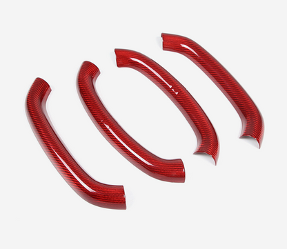 C8 Corvette Real Red Carbon Fiber Steering Wheel Conversion Cover Kit | Stingray / Z06