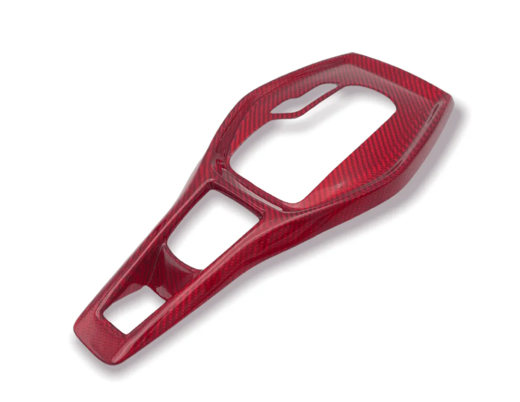 2016 - 24 Camaro Carbon Fiber Gear Shifter Console Trim Cover (Black/Red/Blue)