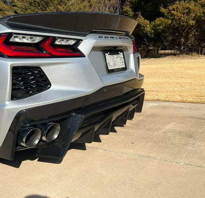 C8 Corvette Stingray Carbon Fiber Rear Diffuser