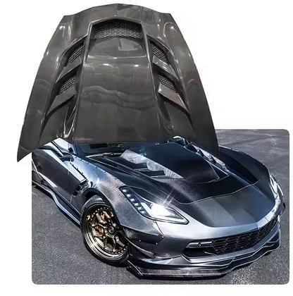 2014 - 19 C7 Corvette Carbon Fiber XT Vented Hood