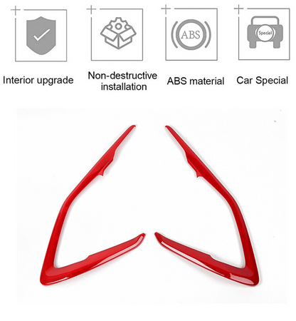 2016-24 Camaro Red / Blue Interior ABS Door Surround Trim Bezel Cover