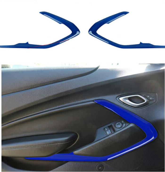 2016-24 Camaro Red / Blue Interior ABS Door Surround Trim Bezel Cover