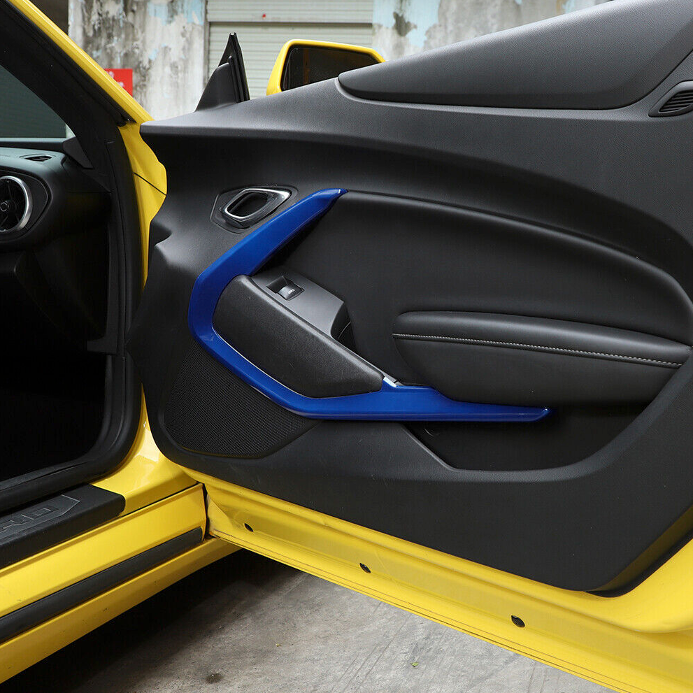 2016-24 Camaro Red / Blue Interior ABS Door Surround Trim Bezel Cover