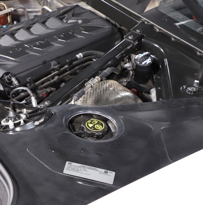 C8 Corvette Real Carbon Fiber Engine Oil Coolant Water Tank Cap Cover Kit