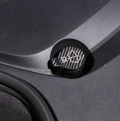 C8 Corvette Real Carbon Fiber Engine Oil Coolant Water Tank Cap Cover Kit