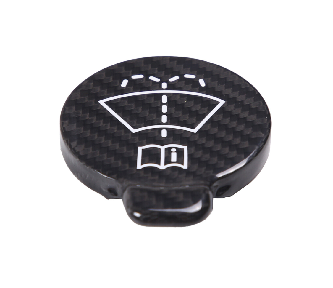C8 Corvette Real Carbon Fiber Engine Oil Coolant Water Tank Cap Cover Kit