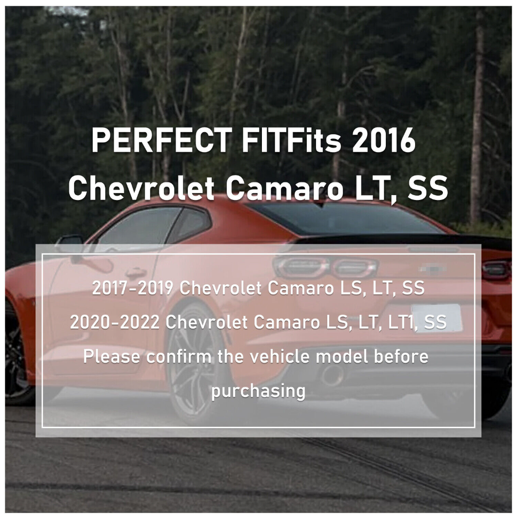 2016 - 24 Camaro Carbon Fiber Style 3PC Quad Tip Diffuser | LT/RS/SS/LT1