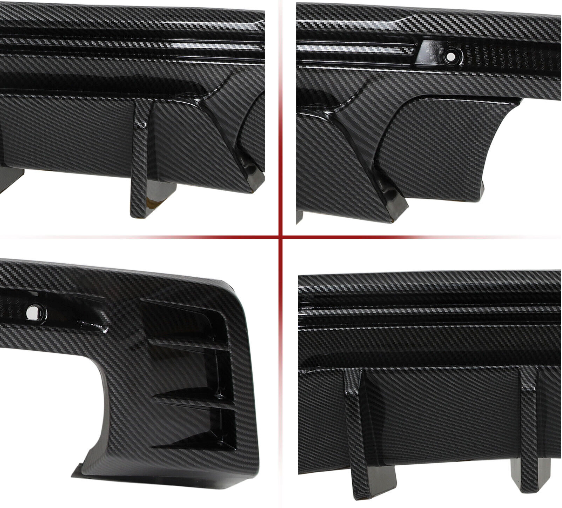 2016 - 24 Camaro Carbon Fiber Style 3PC Quad Tip Diffuser | LT/RS/SS/LT1