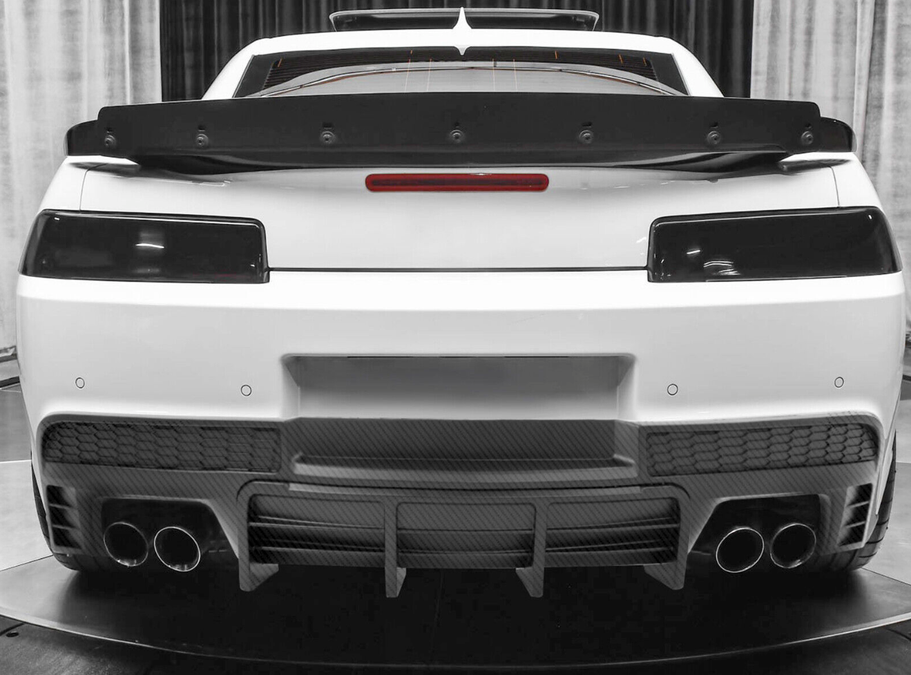 2014-15 Camaro Stealth Quad Tip Rear Diffuser (Matte/Gloss/Carbon)  | LT/LS/RS/SS