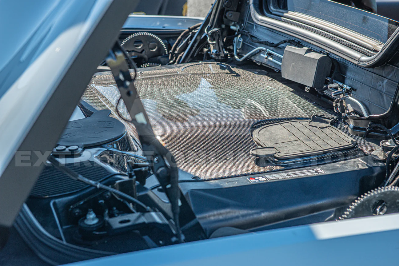 C8 Corvette HTC Carbon Fiber Engine Bay Panel Cover