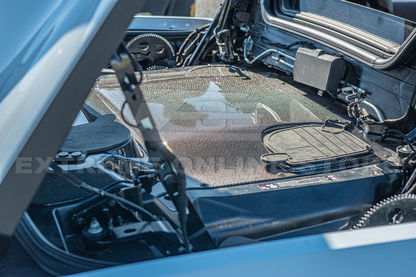 C8 Corvette HTC Carbon Fiber Engine Bay Panel Cover