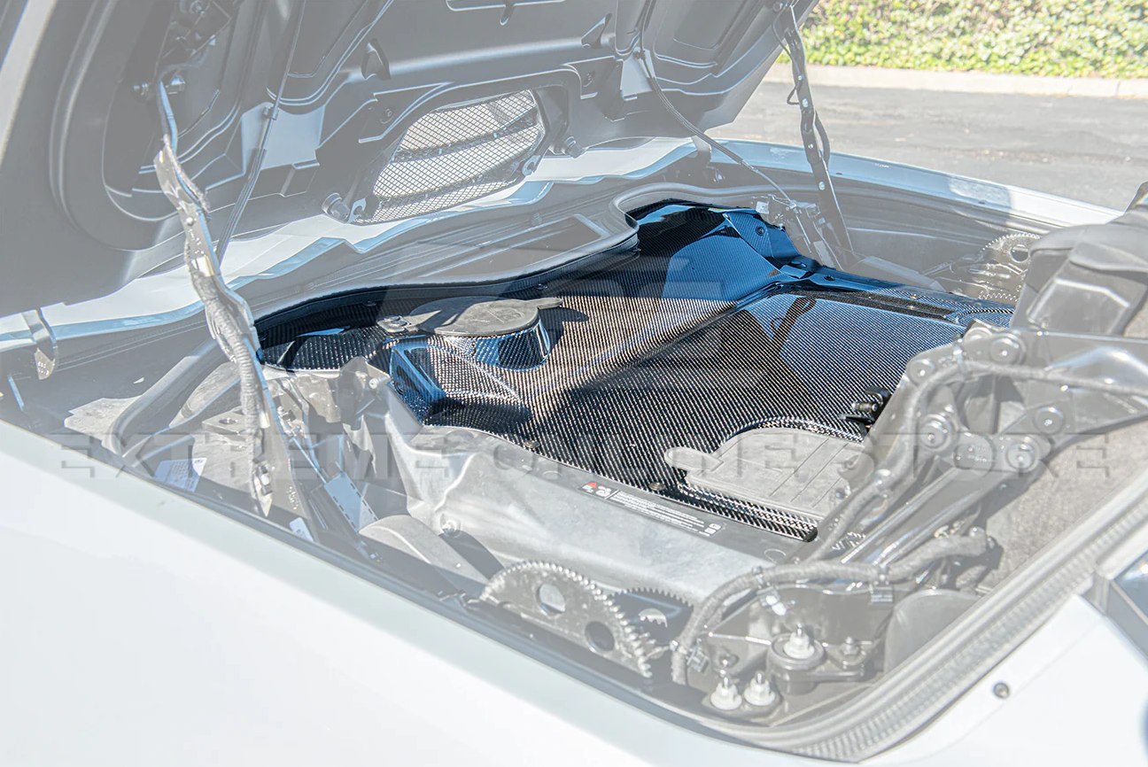 C8 Corvette HTC Carbon Fiber Engine Bay Panel Cover