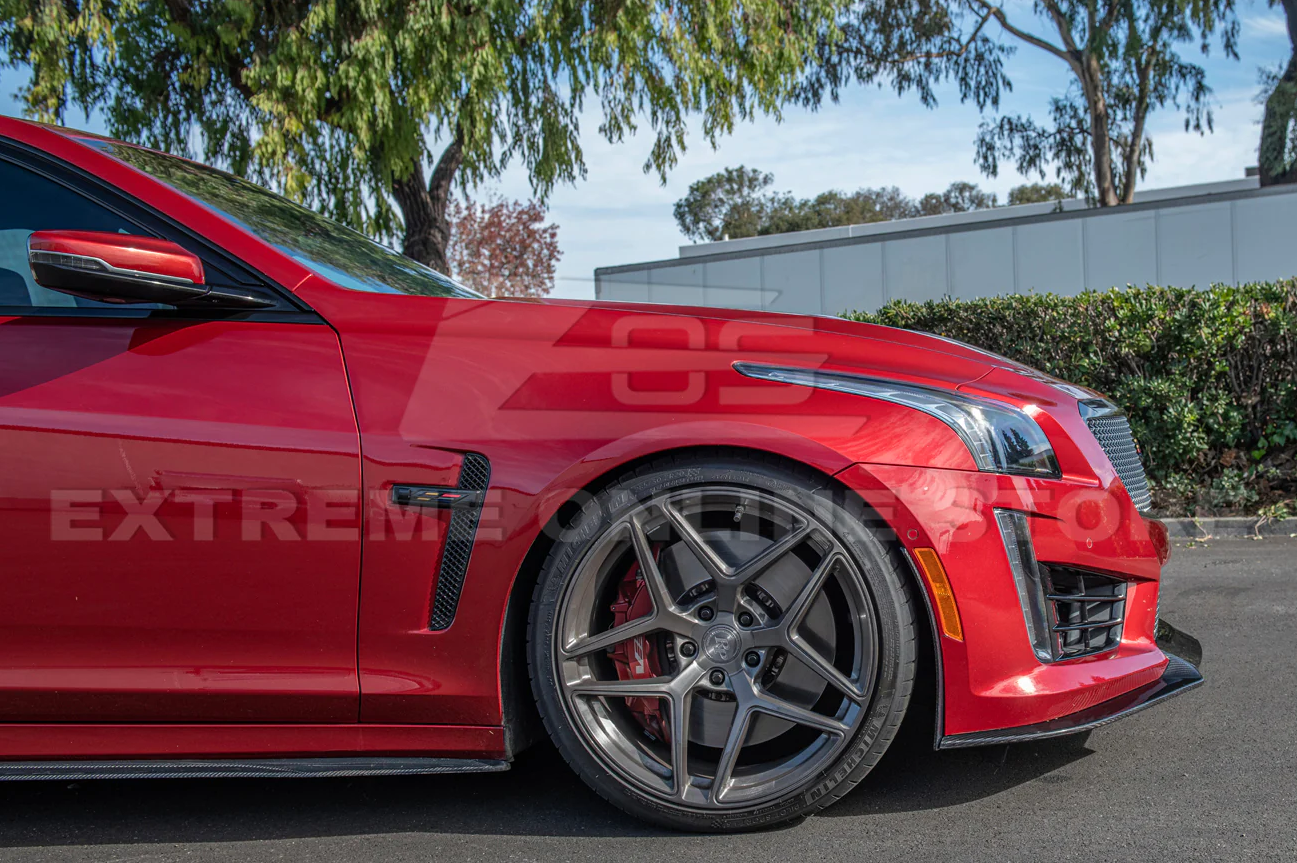 2016 - 19 CTS-V Carbon Fiber Front Splitter &amp; Fender Flares