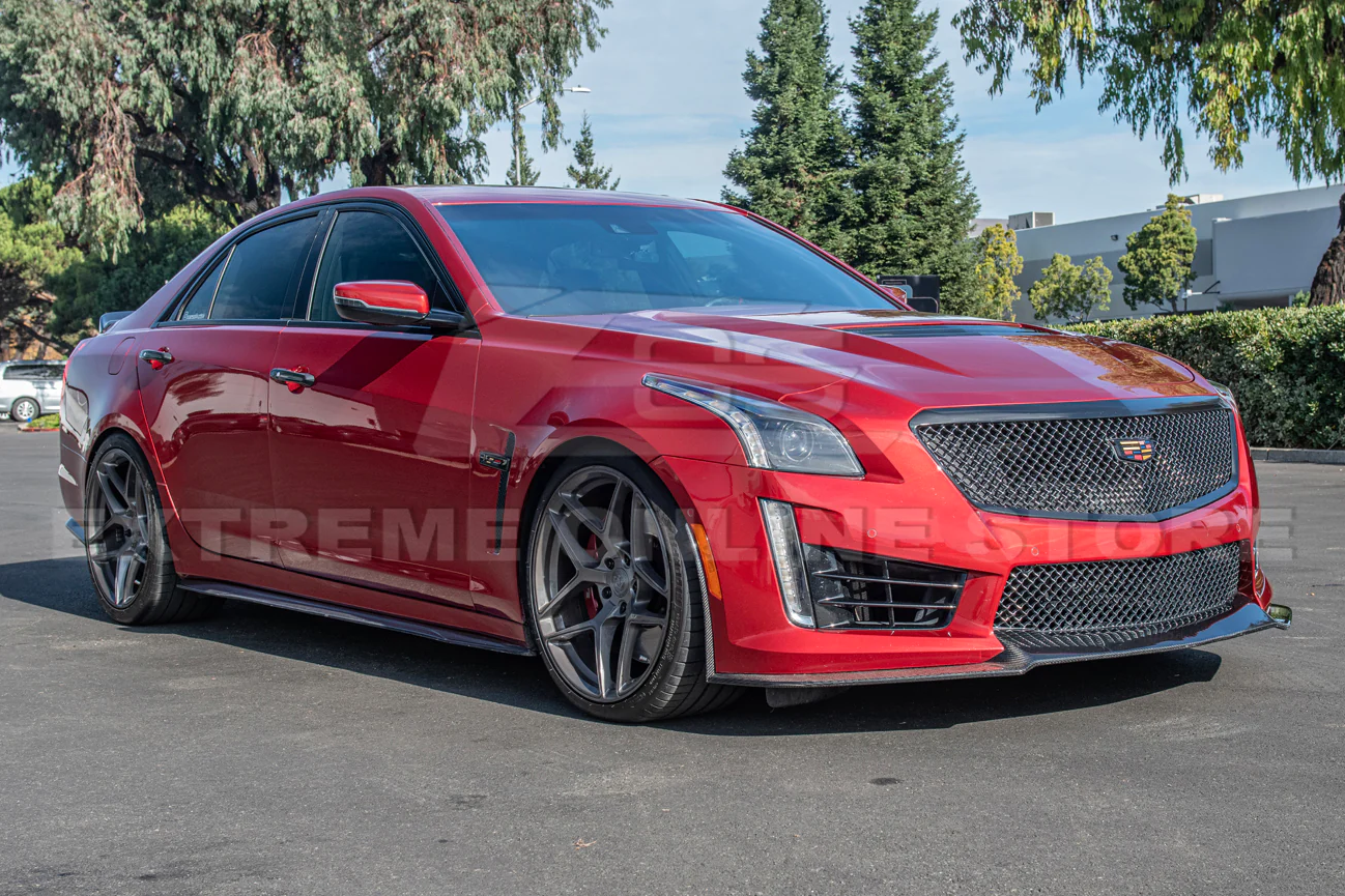 2016 - 19 CTS-V Carbon Fiber Front Splitter &amp; Fender Flares