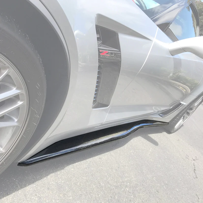 2014 - 19 C7 Corvette Z06 Conversion Side Skirts Rocker Panels