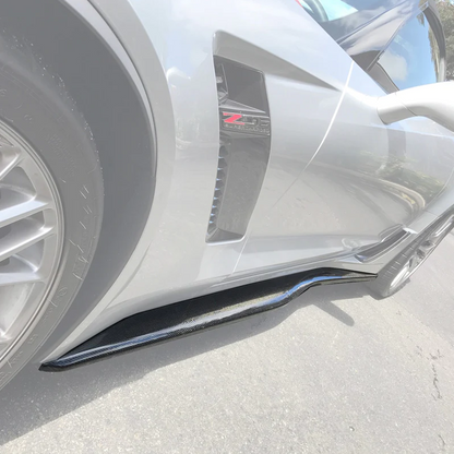 2014 - 19 C7 Corvette Z06 Conversion Side Skirts Rocker Panels