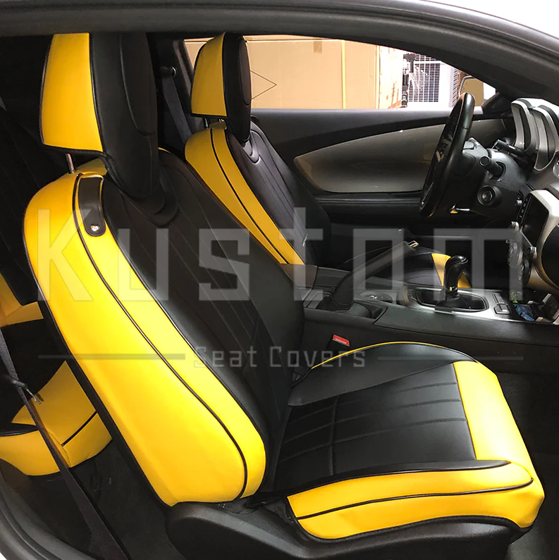 2010 - 15 Camaro Coupe Custom Leather Seat Covers