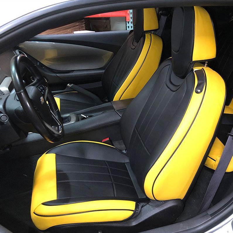 2010 - 15 Camaro Coupe Custom Leather Seat Covers