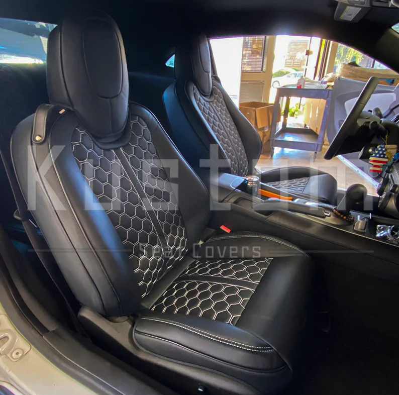2010 - 15 Camaro Coupe Custom Leather Seat Covers