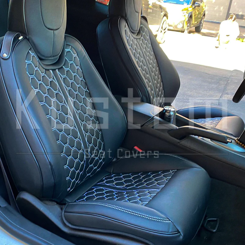 2010 - 15 Camaro Coupe Custom Leather Seat Covers