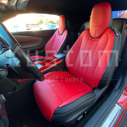 2010 - 15 Camaro Coupe Custom Leather Seat Covers