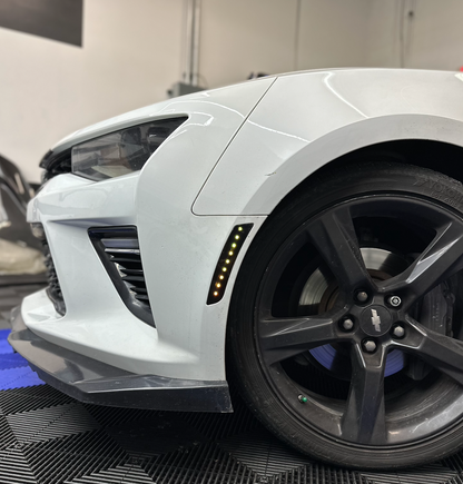 2016 - 24 Camaro Smoked LED RGB/Flow Side Marker Lights | Color Changing