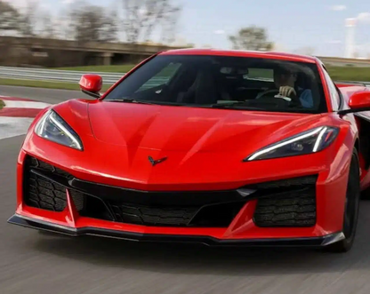 C8 Corvette Z07 3-Piece Front Splitter for Z06 without Canards | C7Carbon