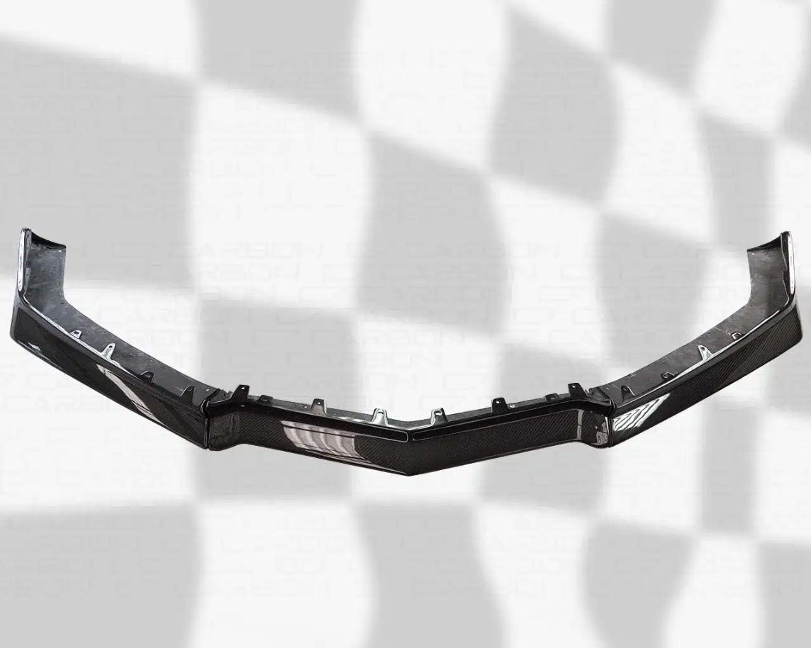 C8 Corvette Z07 3-Piece Front Splitter for Z06 without Canards | C7Carbon