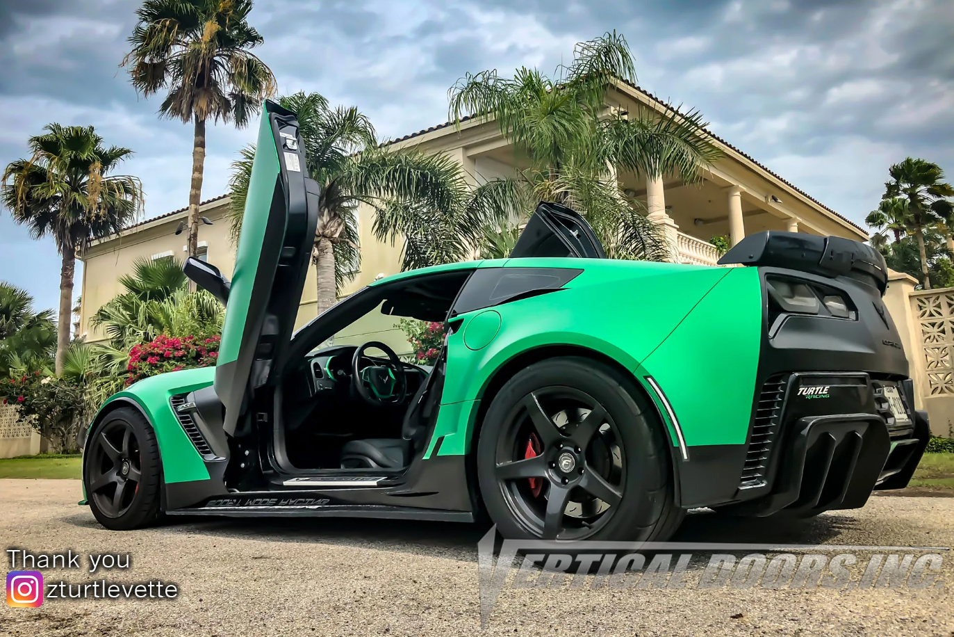 2014 - 19 C7 Corvette Vertical Doors Conversion Hinge Kit