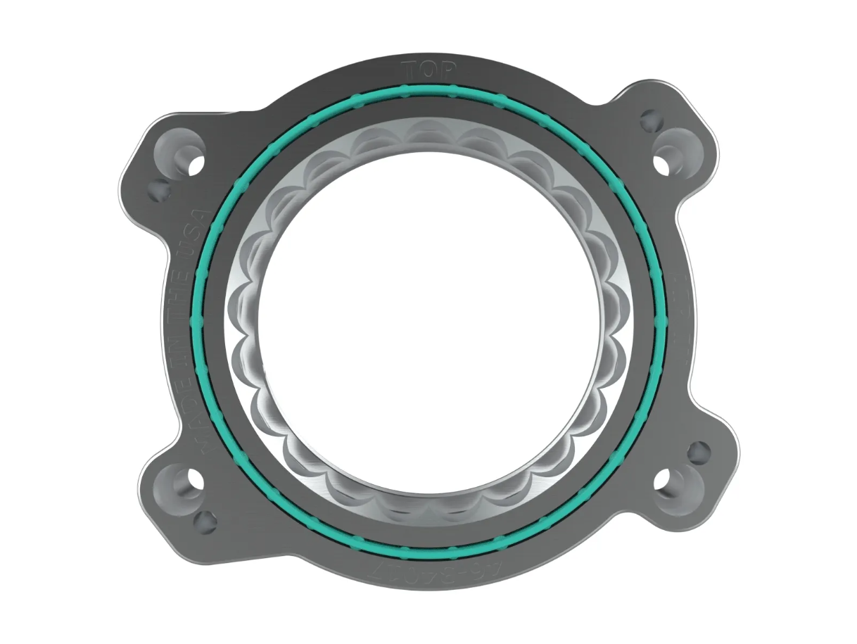C8 Corvette Silver Bullet Throttle Body Spacer Kit Silver | aFe Power