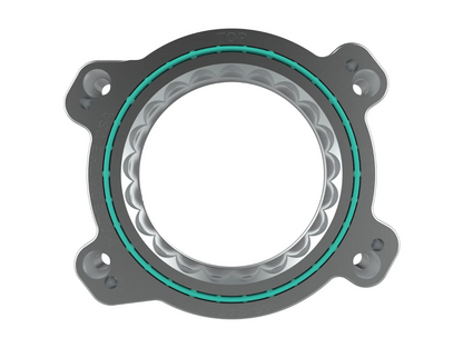 C8 Corvette Silver Bullet Throttle Body Spacer Kit Silver | aFe Power