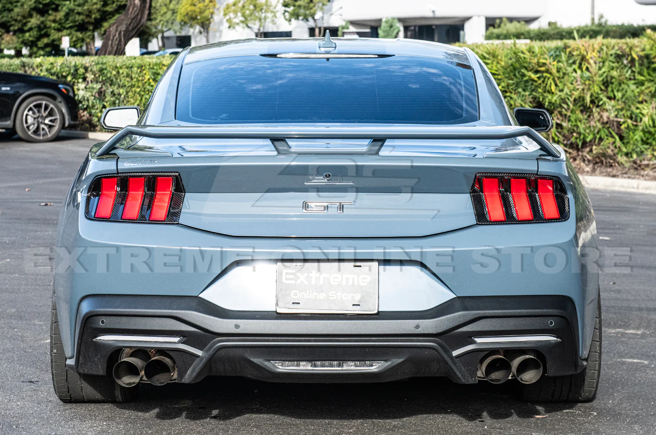 2024+ Mustang S650 Carbon Fiber Rear Tail Light Trim Bezel Cover