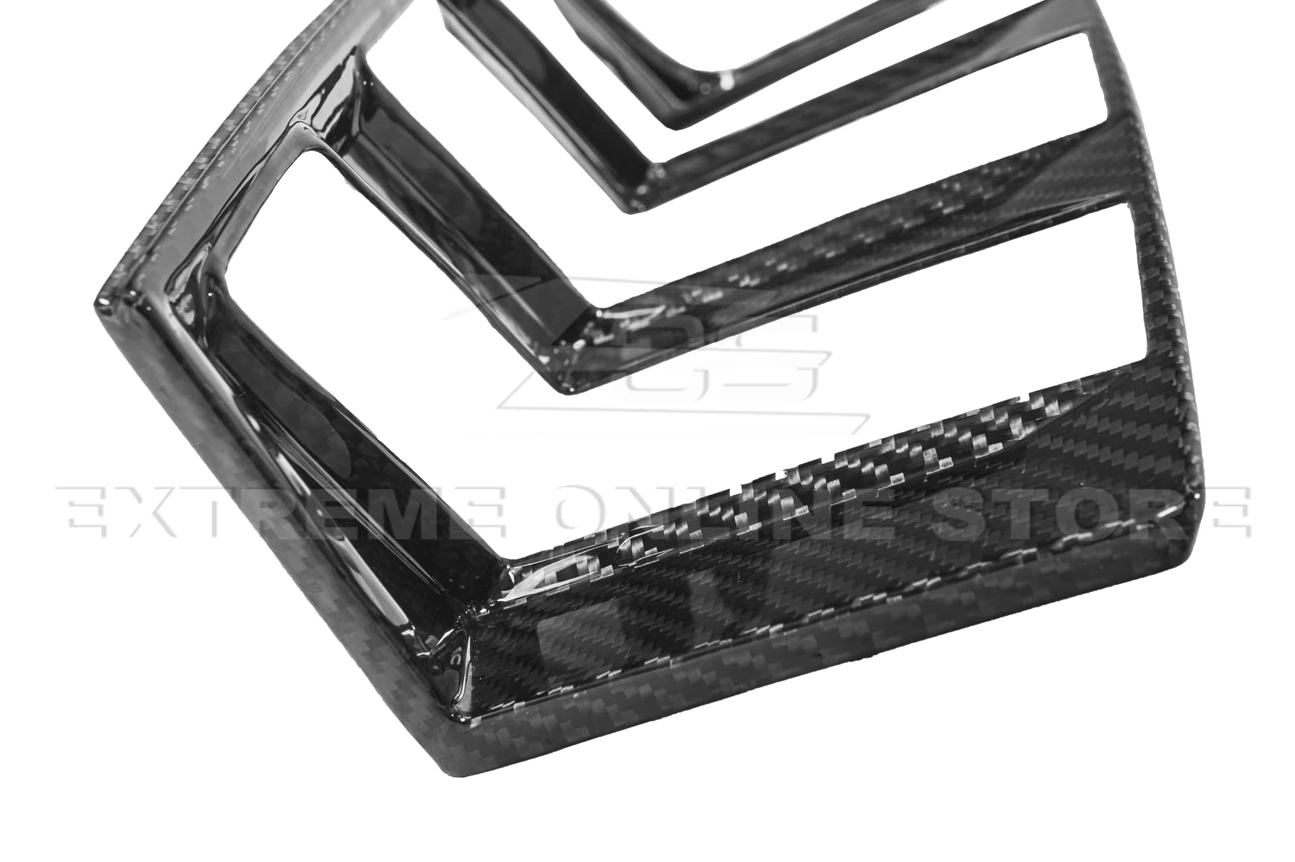 2024+ Mustang S650 Carbon Fiber Rear Tail Light Trim Bezel Cover