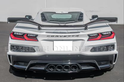 C8 Corvette Z06 Z07 Carbon Fiber High Wing Extensions