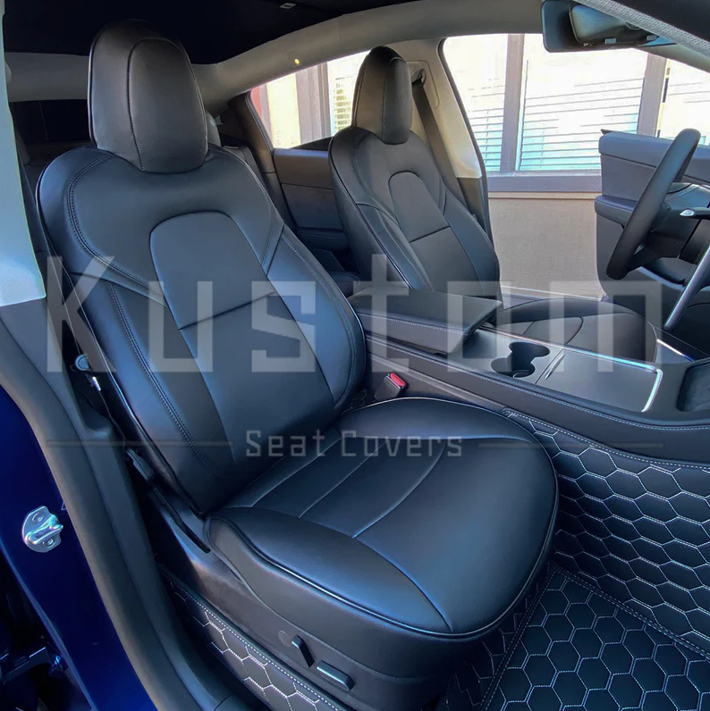 2019 - 23 Tesla Model Y Premium Custom Leather Seat Covers