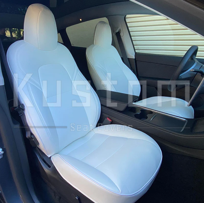 2019 - 23 Tesla Model Y Premium Custom Leather Seat Covers