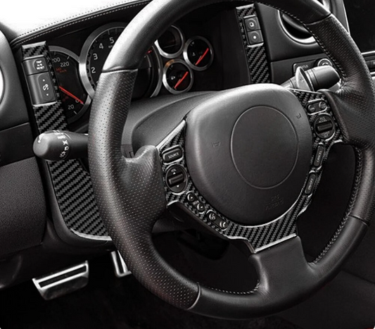 2008 - 16 Nissan GTR R35 Carbon Fiber Steering Trim Kit | Next-Gen Carbon