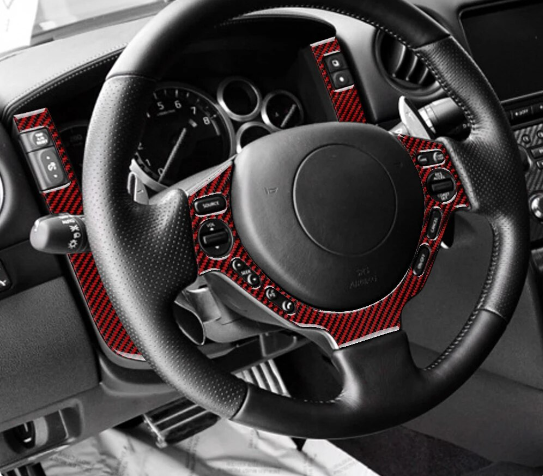 2008 - 16 Nissan GTR R35 Carbon Fiber Steering Trim Kit | Next-Gen Carbon
