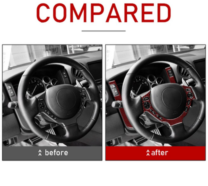 2008 - 16 Nissan GTR R35 Carbon Fiber Steering Trim Kit | Next-Gen Carbon