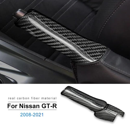 2008 - 16 Nissan GTR R35 Carbon Fiber Emergency Brake Handle Cover | Next-Gen Carbon
