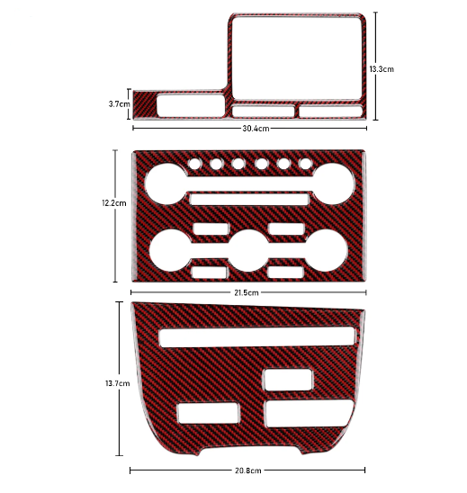 2008 - 16 Nissan GTR R35 Carbon Fiber Central Control Trim Kit | Next-Gen Carbon