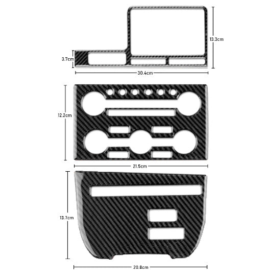 2008 - 16 Nissan GTR R35 Carbon Fiber Central Control Trim Kit | Next-Gen Carbon
